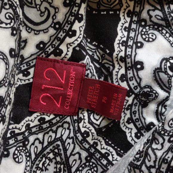 212 Collection Black Paisley Blouse - Picture 3 of 4